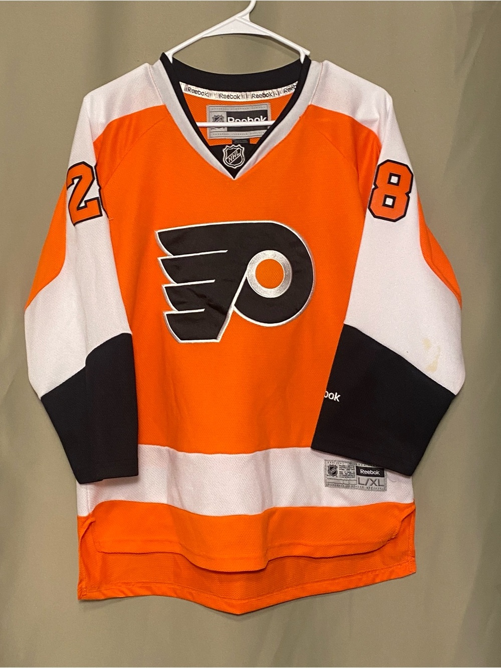 Reebok NHL Hockey PHILADELPHIA FLYERS Claude Giroux Jersey Youth L/XL